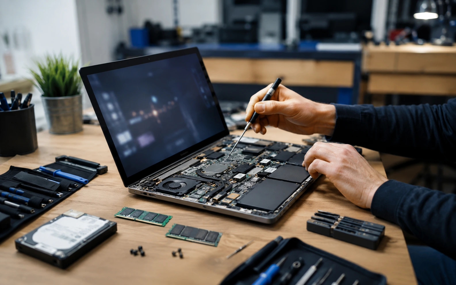 Réparation PC pour un client d’Évreux avec prise en charge en atelier à Ménilles