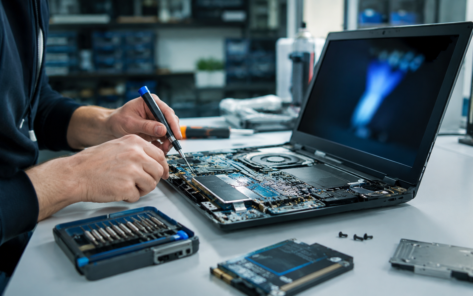 Réparation PC pour un client de Louviers en atelier à Ménilles