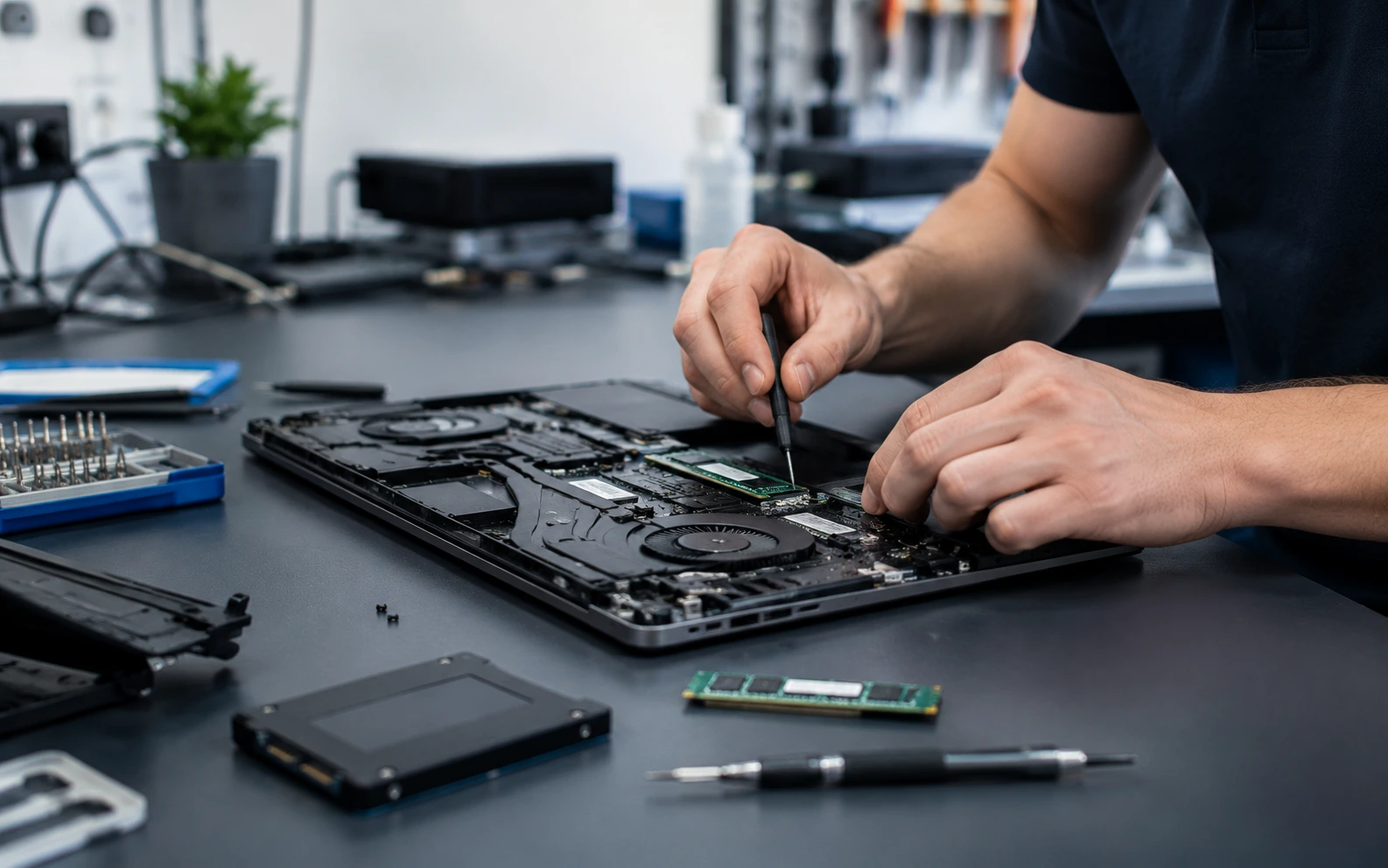Réparation PC pour un client de Vernon avec prise en charge en atelier à Ménilles