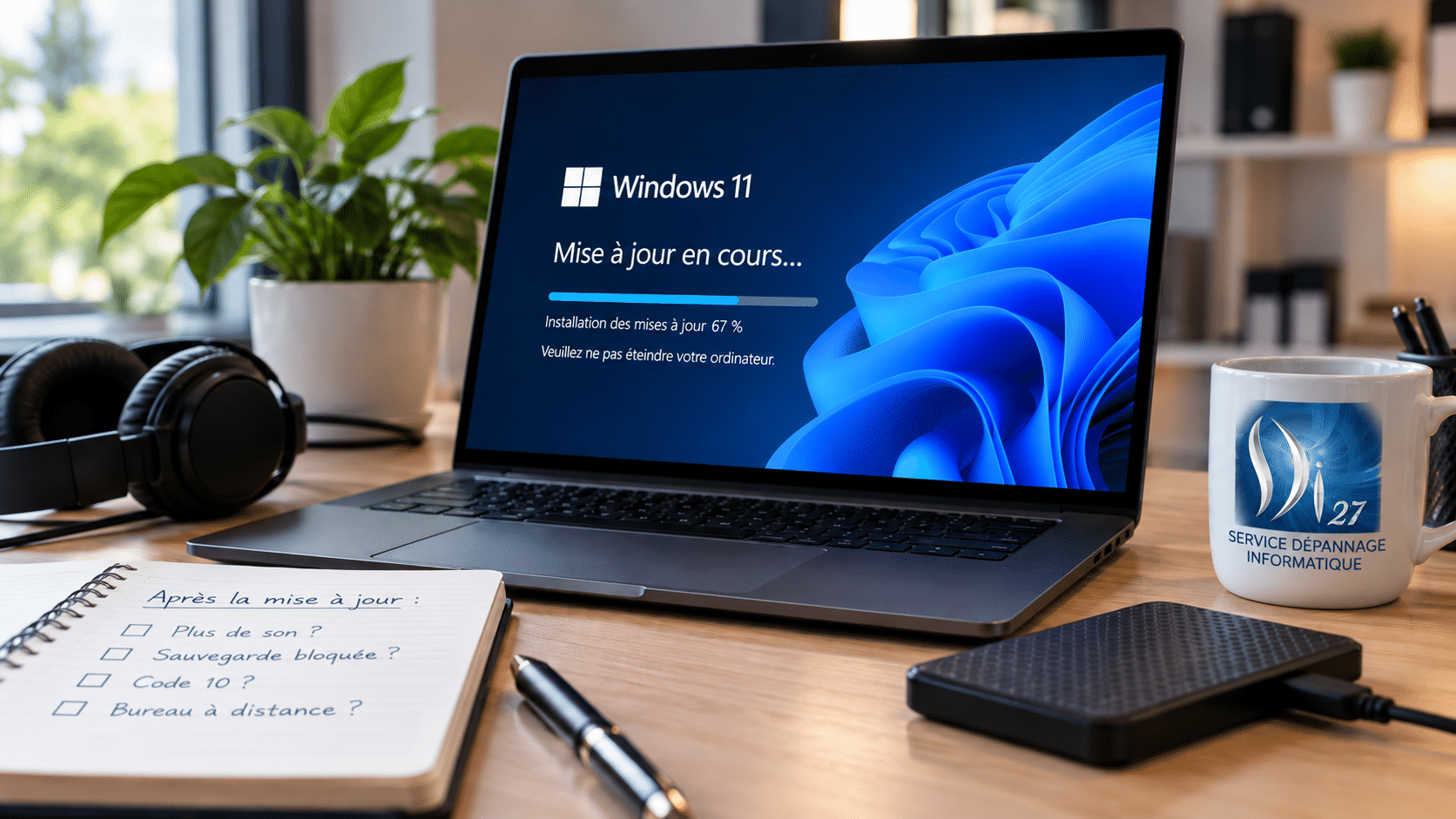 Mise à jour Windows 11 de septembre 2026 avec problèmes de son et de sauvegarde